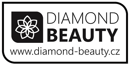 Logo diamond beauty, prodej vlasů a řas, prodlužování vlasů a řas blink lash